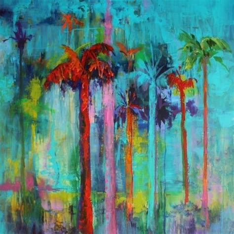 Miami Heat Contemporary Landscape Paintings By Arizona Artist Amy