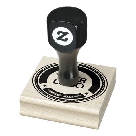Custom Stamp With Your Logo Business Stamper Zazzleca