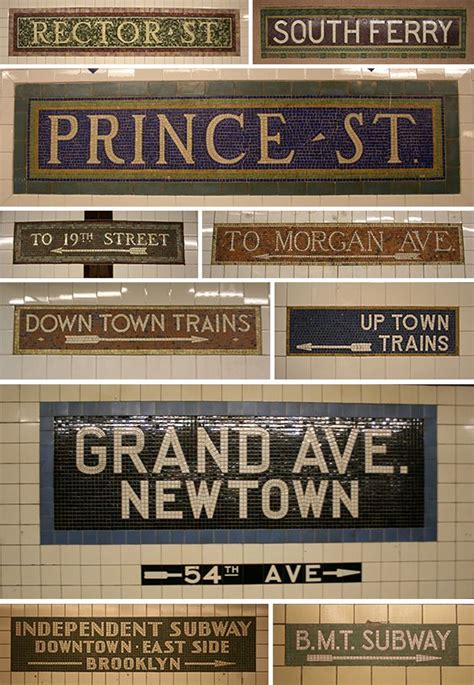 New York City Subway Signs The City Pinterest