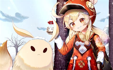 Les attaques normales ainsi que bombe rebondissante ont 50% de chance de conférer à klee une fleur explosive lorsqu'elles infligent des dgt. 1440x900 Klee Genshin Impact and her Pet 1440x900 ...