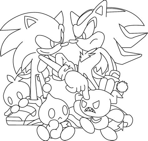 Dibujos De Sonic Y Sus Amigos Para Colorear E Imprimir Mewarnai Gambar