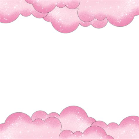 Pink Clouds Hd Transparent Pink Cloud Cute Border Cloud Border