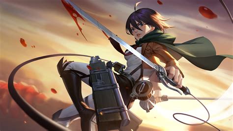 Mikasa Ackerman 4k 8k Hd Attack On Titan Shingeki No Kyojin Wallpaper 2