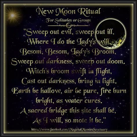 New Moon Ritual Moon Spells Wiccan Spells Magic Spells Magick