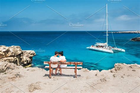 Couple In Love Looking At The Lagoon Cruise Travel Honeymoon Travel