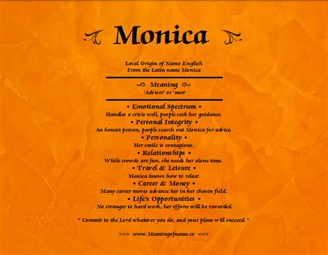 Monica Meaning Of Name