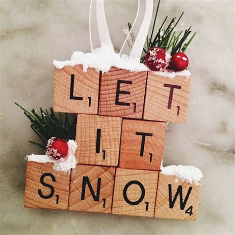 Diy Life Scrabble Christmas Ornaments Elvis Duran And The Morning
