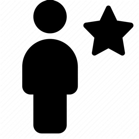 Client Customer Favorite Person Silhouette Star User Icon