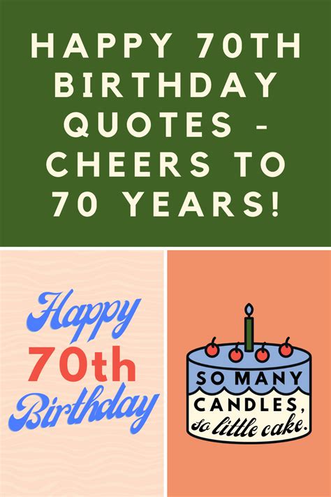 Happy 70th Birthday Quotes Cheers To 70 Years Darling Quote
