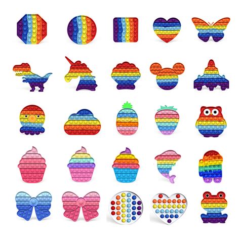 Looking for a good deal on pop it? Wholesale Rainbow Pop it Fidget Toy Supplier from China