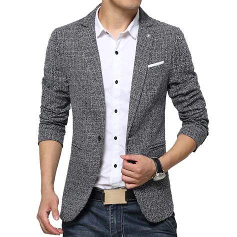 Tfetters Autumn Casual 2018 Men Casual Blazer Men Suit Blazer Slim Fit Korean Blazer Plus Size