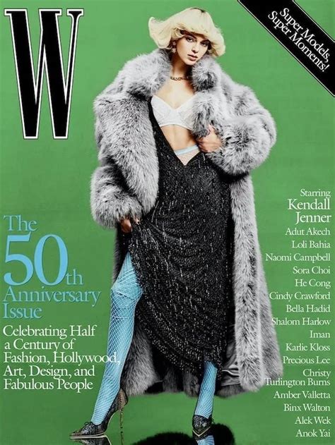 Kendall Jenner Poses For The 50th Anniversary Edition Of W Magazine