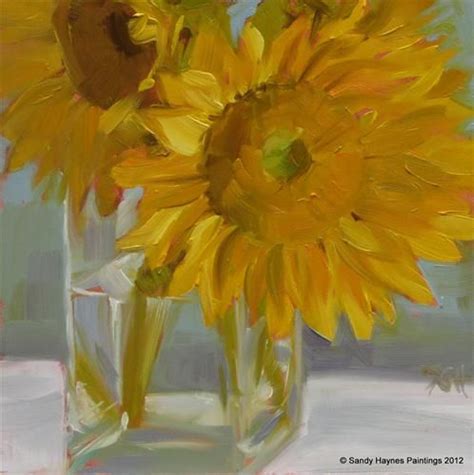 Yellow Centers Original Fine Art For Sale Sandy Haynes Flower