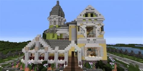 Add items to make quartz bricks. Large Victorian House - Minecraft Building Inc