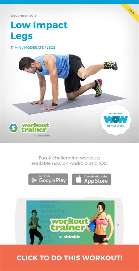 Check out the best weight loss apps for android and ios to track calories, exercise, and more. Low Impact Legs | Recovery workout, Workout trainer app ...
