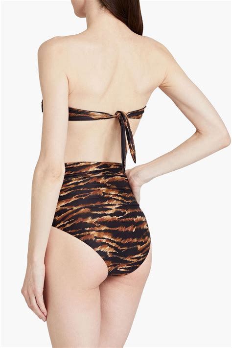 Melissa Odabash Ancona Tiger Print Bandeau Bikini Top The Outnet