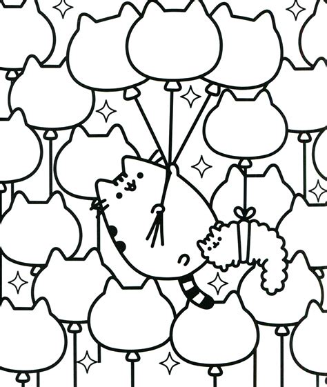 Explore 623989 free printable coloring pages for you can use our amazing online tool to color and edit the following kawaii cat coloring pages. Pusheen Cat Coloring Pages - Balloon Kitties #catcrafts ...