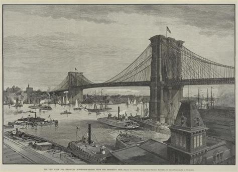 Charles Graham The New York And Brooklyn Suspension Bridge From The