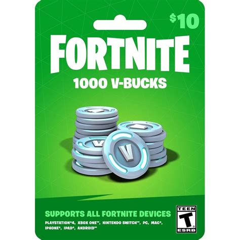 Fortnite 1000 V Bucks T Card Xbox T Card Ps4 T Card Free