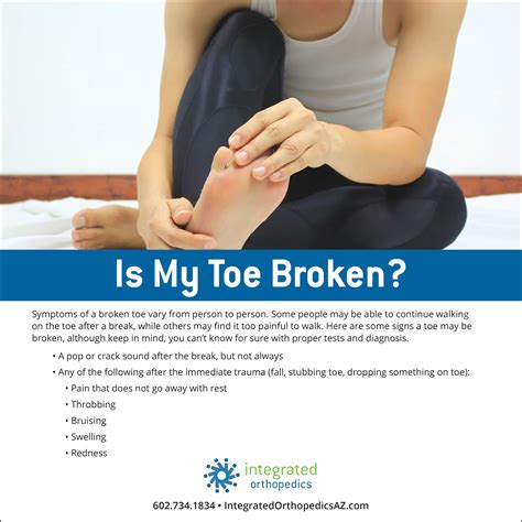 Is My Toe Broken Integrated Orthopedics