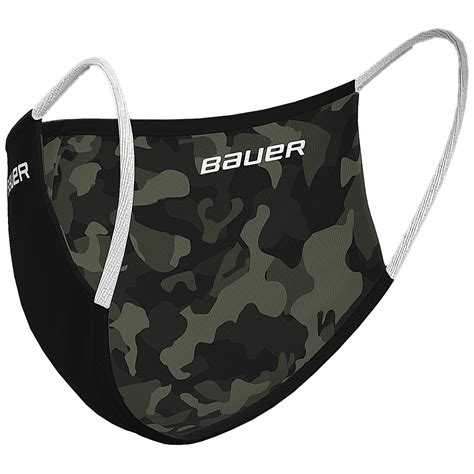 Bauer Reversible Fabric Face Mask Black/Camo | BAUER