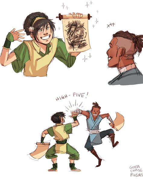Sokka And Toph Art Buddies By Burdge Pt 2 Avatar Aang Avatar The Last Airbender Funny The