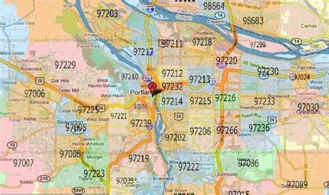 Portland Area Zip Code Map Hiking In Map