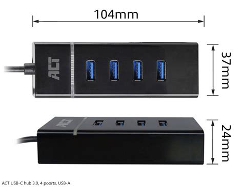 Act Usb C Hub Poorts Usb A Ergowebshop Nl