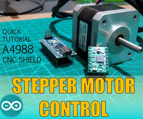 Large Stepper Motor Control A4988 5 Steps Instructables
