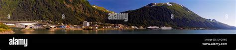 Juneau Panoramic View The Capital City Of Alaska Usa Stock Photo Alamy