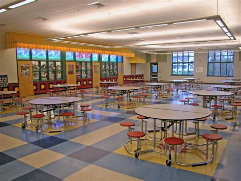 Heres A Cafeteria At Ernest P Barka Elementary School That Uses The