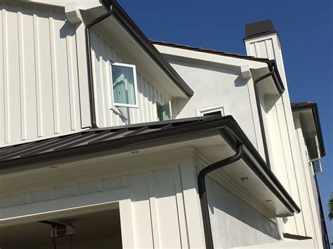 Seamless Aluminum Rain Gutters Half Round Gutter With Round Downspouts How To Install