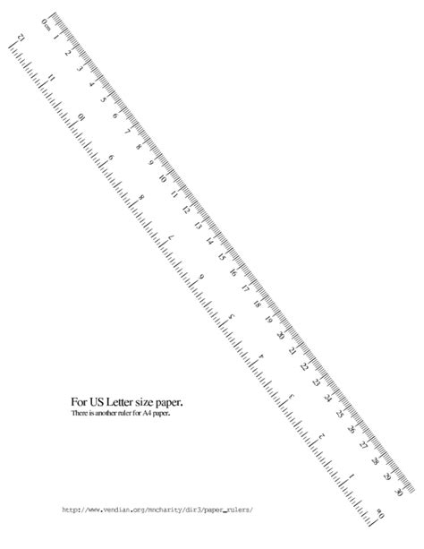 Printable Ruler Inches And Centimeters Actual Size