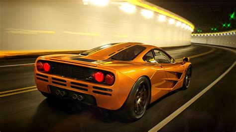Car Orange Cars Vehicle Tunnel Mclaren Mclaren F1 Hd Wallpaper