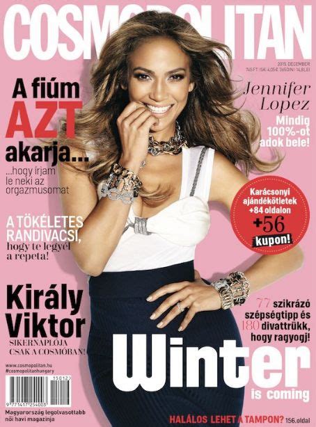 Jennifer Lopez Cosmopolitan Magazine December 2015 Cover Photo Hungary