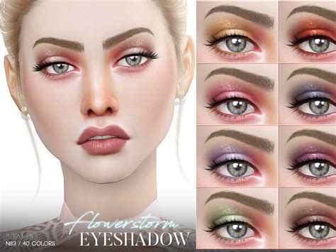 The Sims Resource Flowerstorm Eyeshadow N63