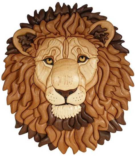 Intarsia Lion Head Intarsia Pattern And Piece Designed And Flickr