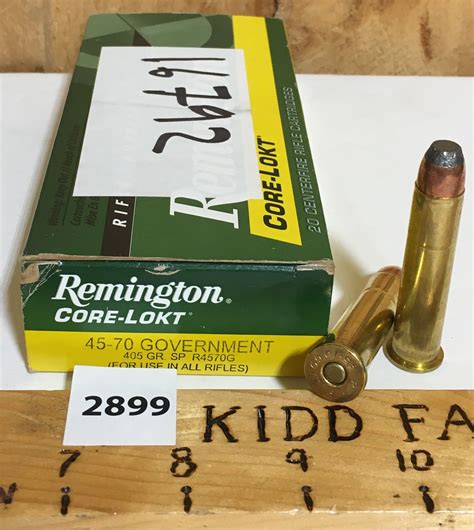 Ammo 20 X Remington Core Lokt 45 70 Govt 405 Gr