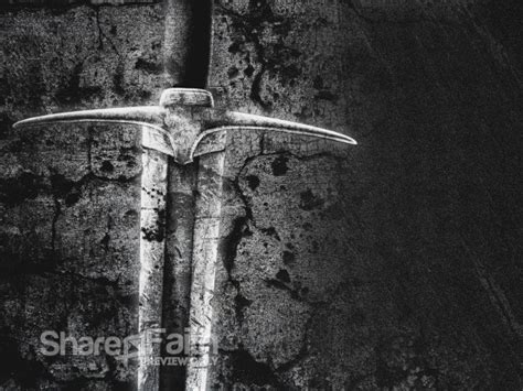 Mighty Warrior Sword Christian Background Worship Backgrounds
