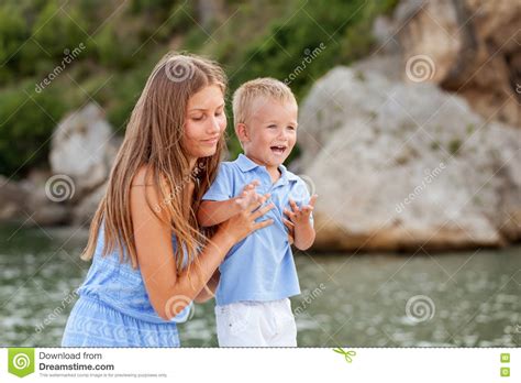 And if you're looking for more humor, make sure to visit our resource on sibling quotes. Portrait Of Happy Cute Big Sister And Little Brother Stock ...