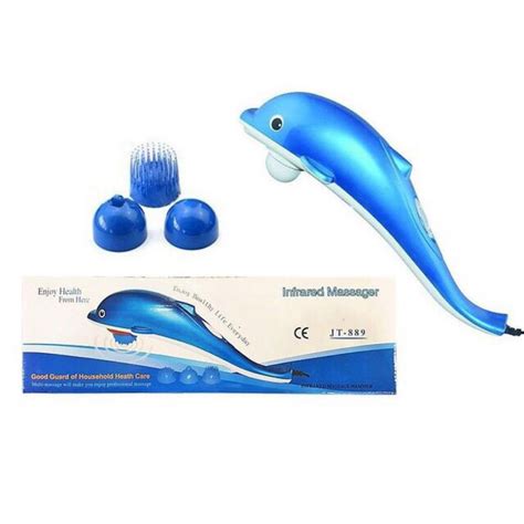 ☁electric dolphin massager back hammer vibration infrared stick roller cervical body massage