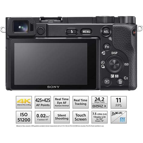 buy sony alpha 6100 24 2mp mirrorless camera 16 50 mm and 55 210 mm lens 23 5 x 15 6 mm sensor