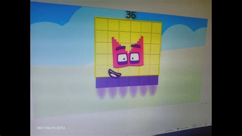 Simple Print Out Numberblocks 36 Youtube