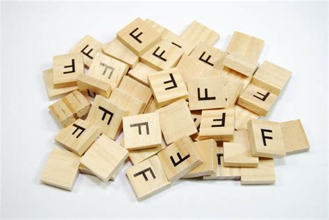 Same Letter Wooden Scrabble Tile Bags F No Number Value Celloexpress