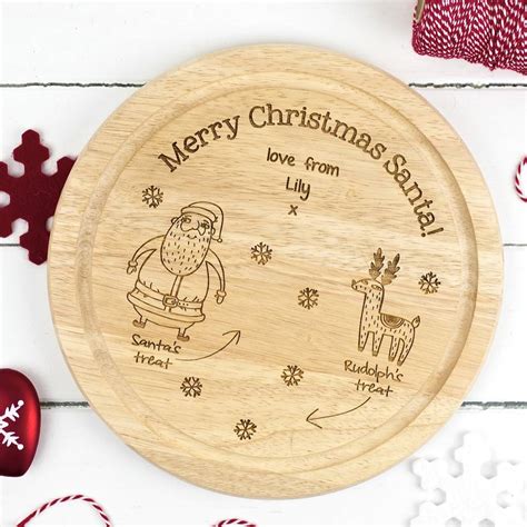 Personalised Santas Christmas Treat Plate By Auntie Mims