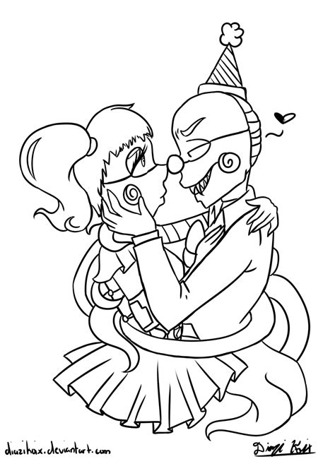 Ennard X Baby Coloring Page By Diazikoix On Deviantart
