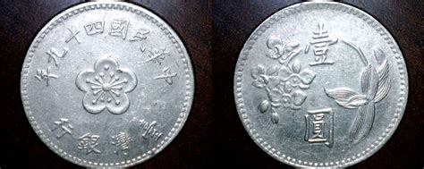 1960 1 Yuan Taiwan World Coin China Formosa For Sale