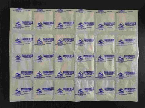 Envirofreeze Dry Ice Packs 6 X 4 Sheets 1kg 350 Pack Envirofreeze