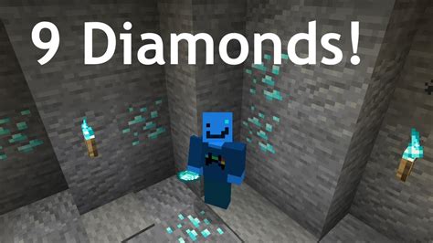 Mining Another 9 Diamond Vein In Minecraft Youtube