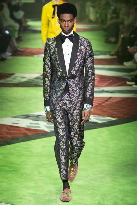 New Models At Guccis Spring 2017 Menswear Show Vogue